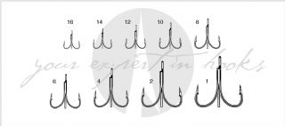 VMC 7552 Light Inline Treble Hook - 